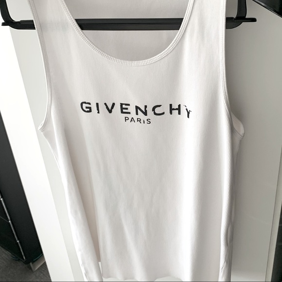 Givenchy Women's Logo Ribbed Tank Top - Size L - Picture 4 of 4